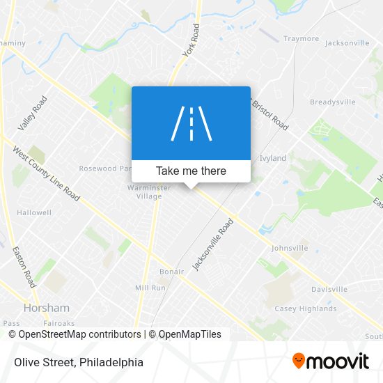 Mapa de Olive Street
