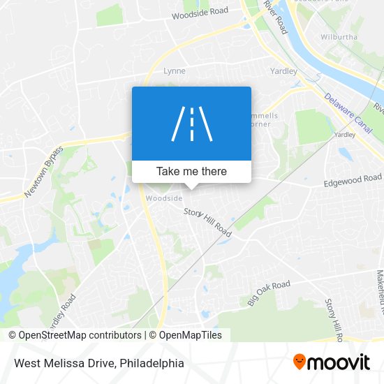 Mapa de West Melissa Drive
