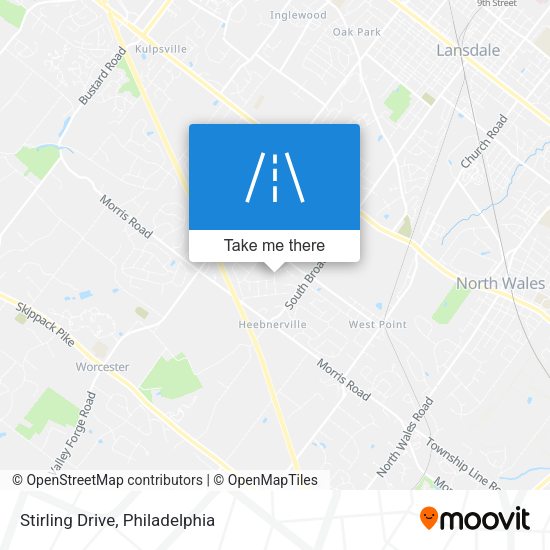 Stirling Drive map