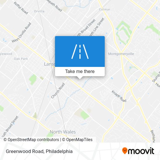 Greenwood Road map