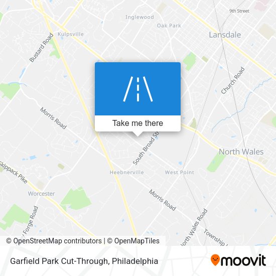 Garfield Park Cut-Through map