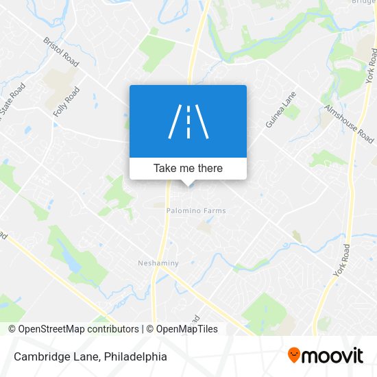 Mapa de Cambridge Lane