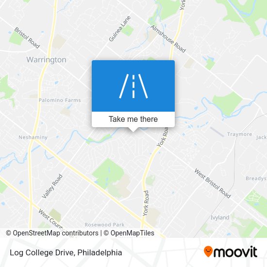 Log College Drive map