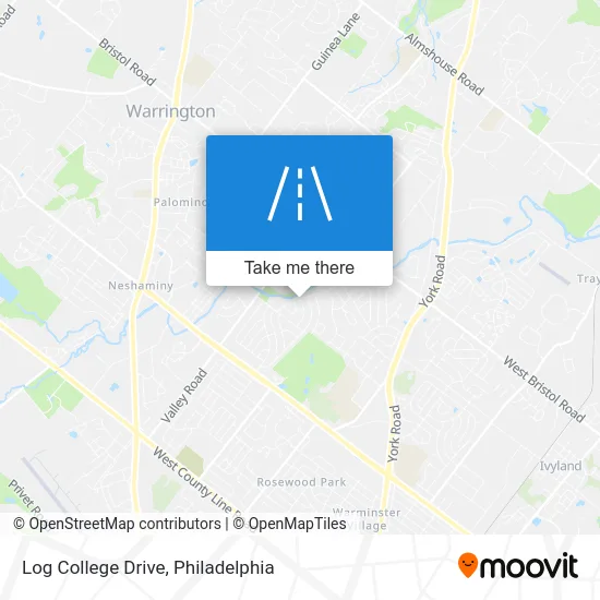 Log College Drive map