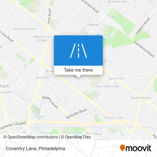 Mapa de Coventry Lane