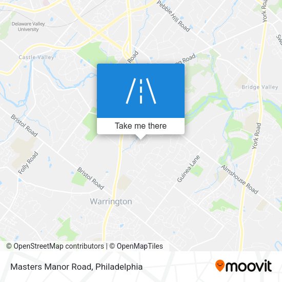 Masters Manor Road map