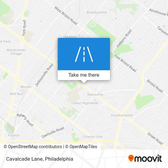 Cavalcade Lane map