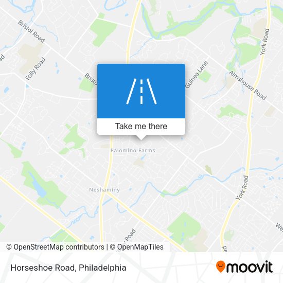 Horseshoe Road map