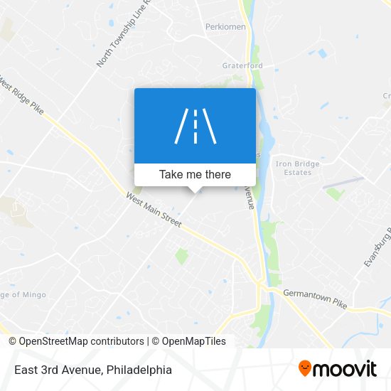 East 3rd Avenue map