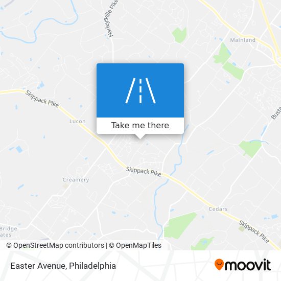 Easter Avenue map