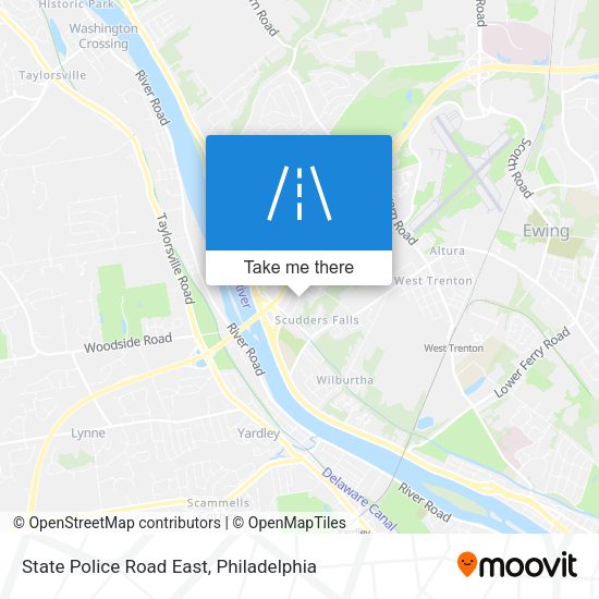 State Police Road East map