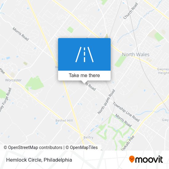 Mapa de Hemlock Circle