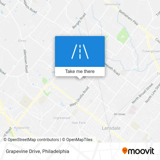 Grapevine Drive map
