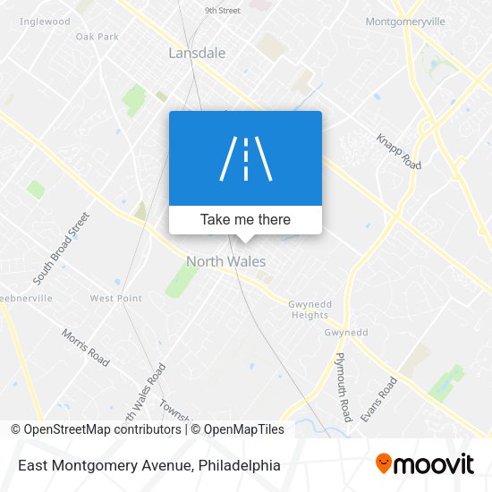 Mapa de East Montgomery Avenue