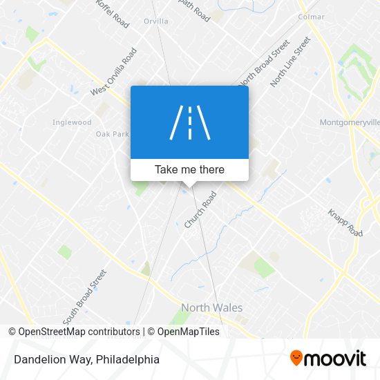 Dandelion Way map