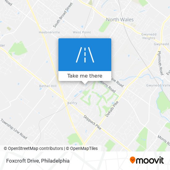 Foxcroft Drive map