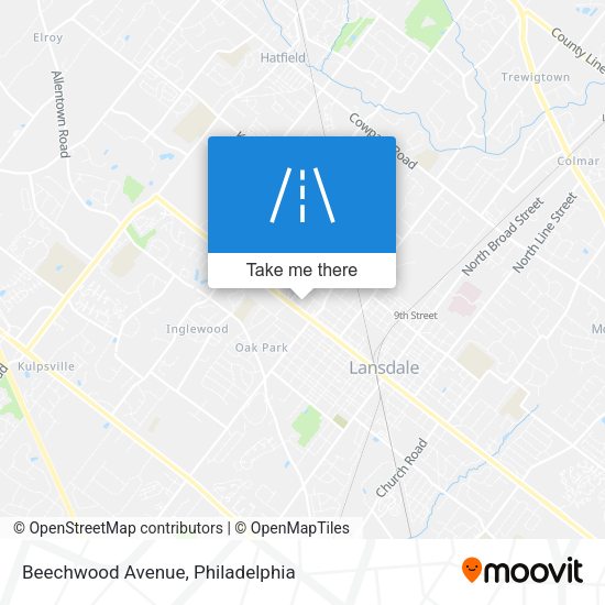 Beechwood Avenue map