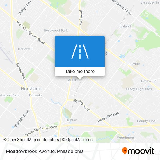 Meadowbrook Avenue map