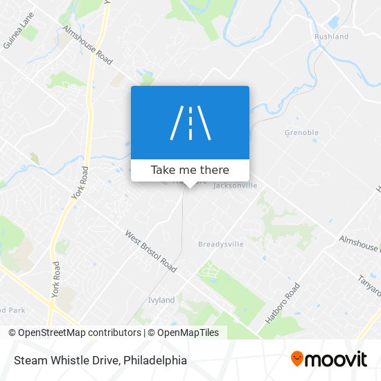 Mapa de Steam Whistle Drive