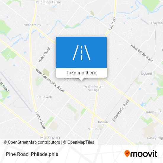 Mapa de Pine Road