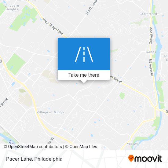 Mapa de Pacer Lane
