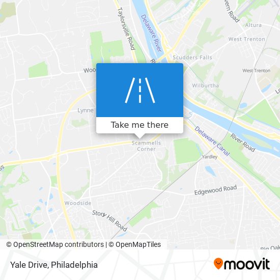 Yale Drive map