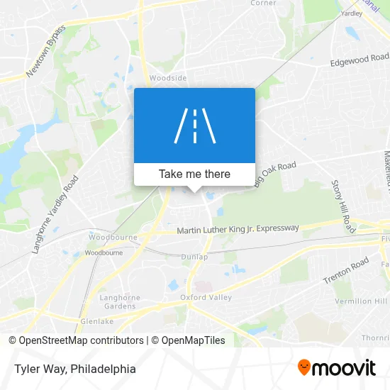 Tyler Way map