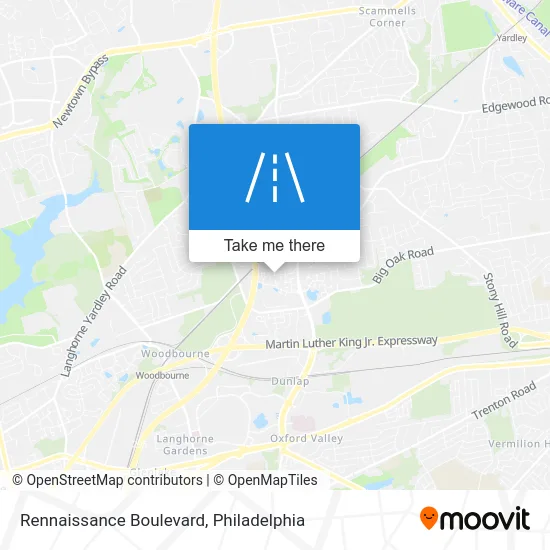 Rennaissance Boulevard map