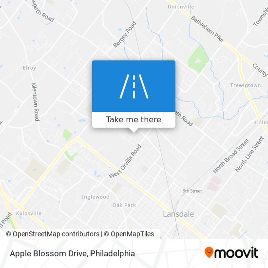 Apple Blossom Drive map