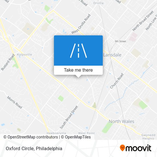 Mapa de Oxford Circle