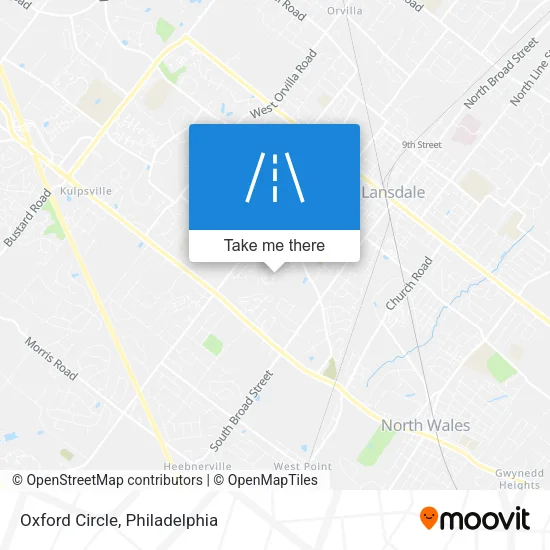 Oxford Circle map