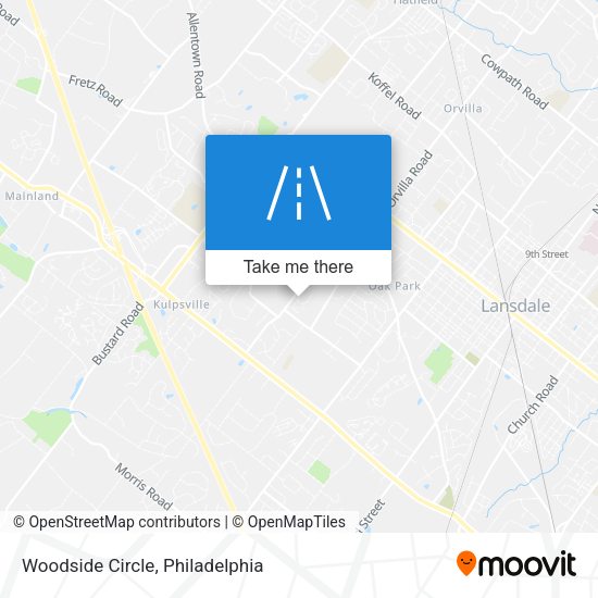 Mapa de Woodside Circle