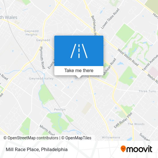 Mill Race Place map