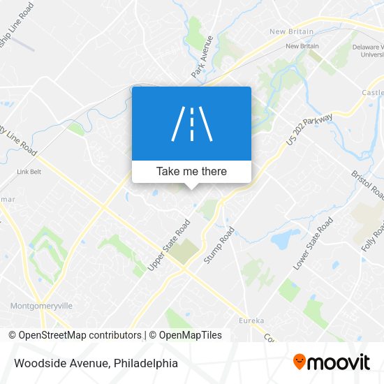 Mapa de Woodside Avenue