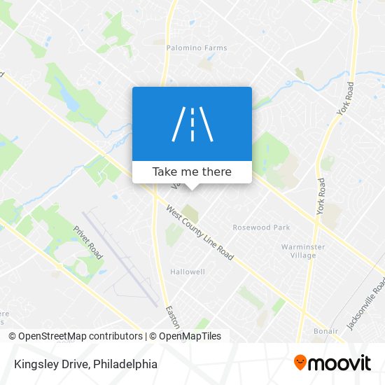 Kingsley Drive map