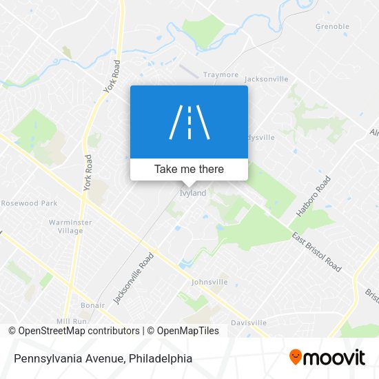 Mapa de Pennsylvania Avenue
