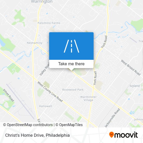 Christ's Home Drive map