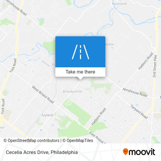 Cecelia Acres Drive map