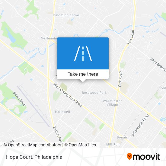 Mapa de Hope Court