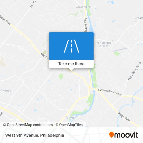 West 9th Avenue map