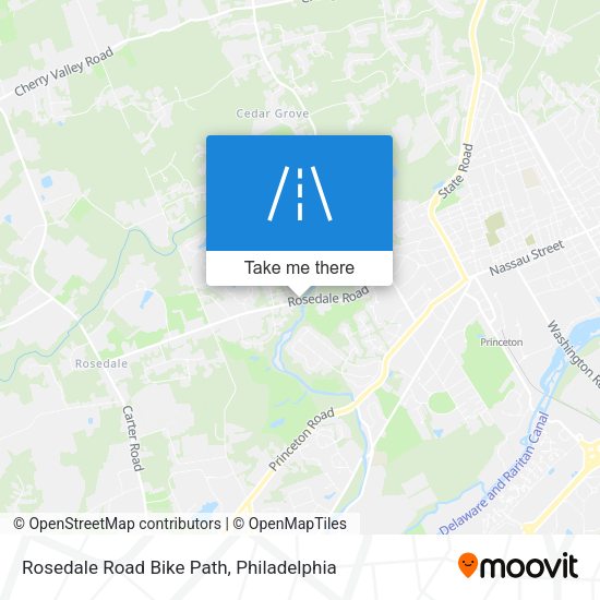 Mapa de Rosedale Road Bike Path