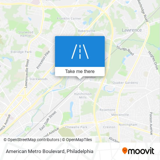 American Metro Boulevard map