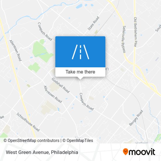 West Green Avenue map