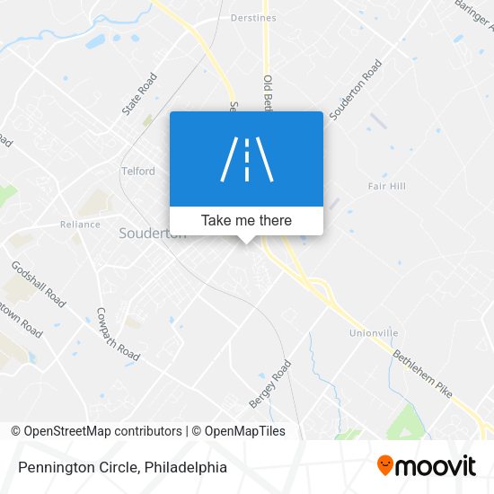 Pennington Circle map