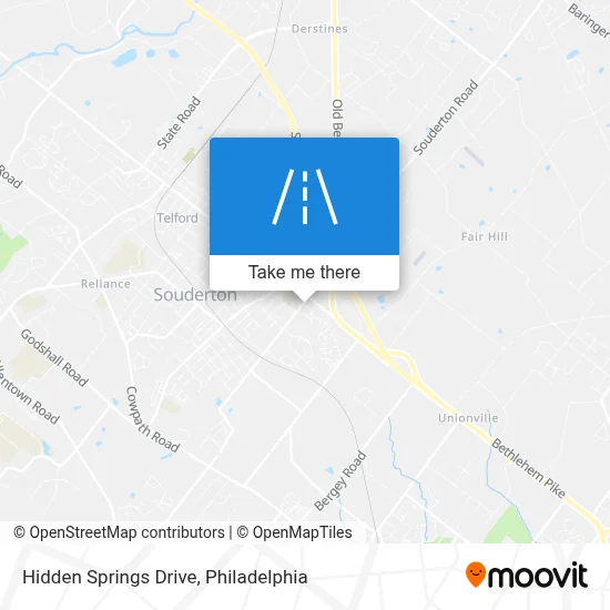 Hidden Springs Drive map