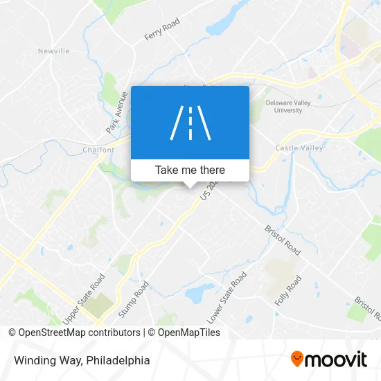Winding Way map