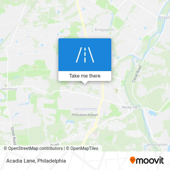 Acadia Lane map
