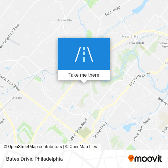 Bates Drive map