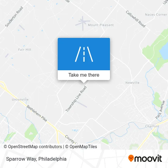 Sparrow Way map