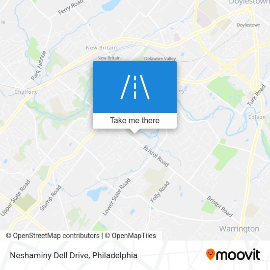 Neshaminy Dell Drive map